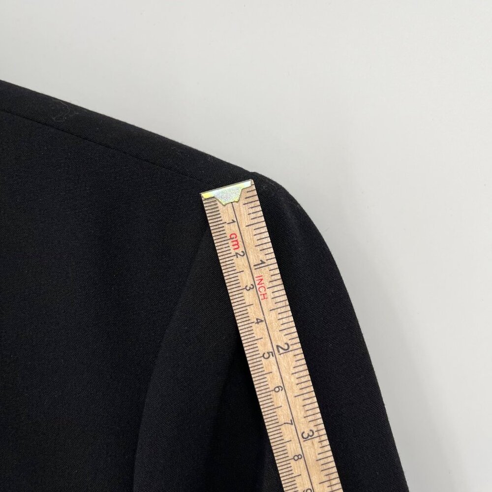 Lane Bryant Womens Business Blazer Size 26 Black Lace Collar Snap Stretch NWT - Picture 14 of 16